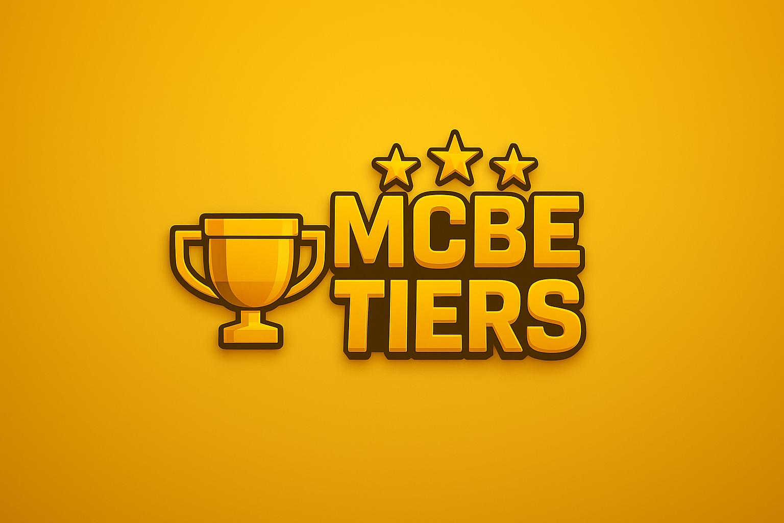 Discovery splash banner for MCBE Tiers (Native) - launching in July Discord server