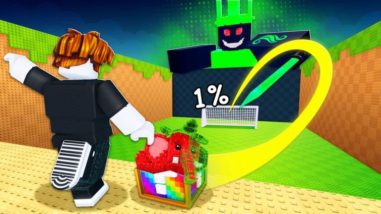 Discovery splash banner for Kick a Lucky Block Discord server