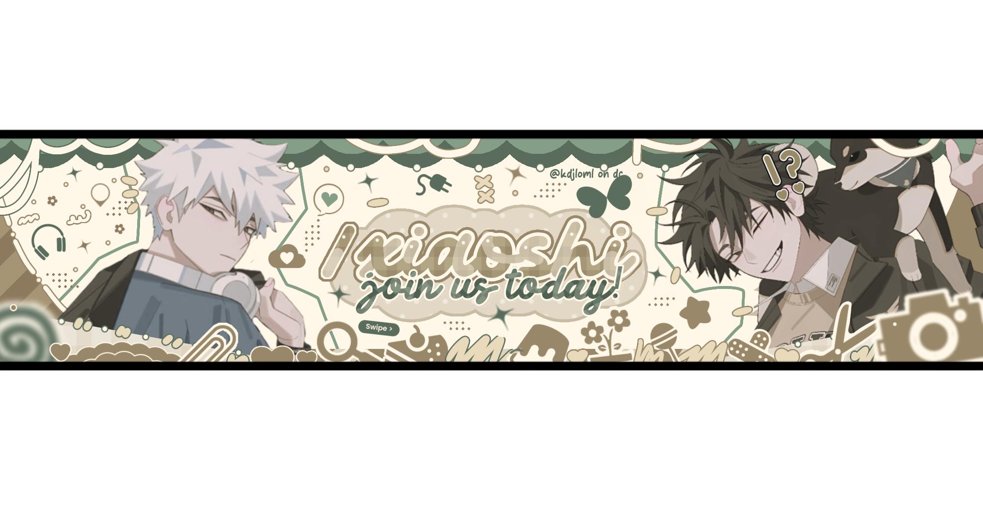 Discovery splash banner for 𓂂✿﹒ 🍵 ⑅ / 𝕩iaoshi ᣟ݂݁。 𝕤ocial 。 g𝕨ys 。 d𝕖cor Discord server