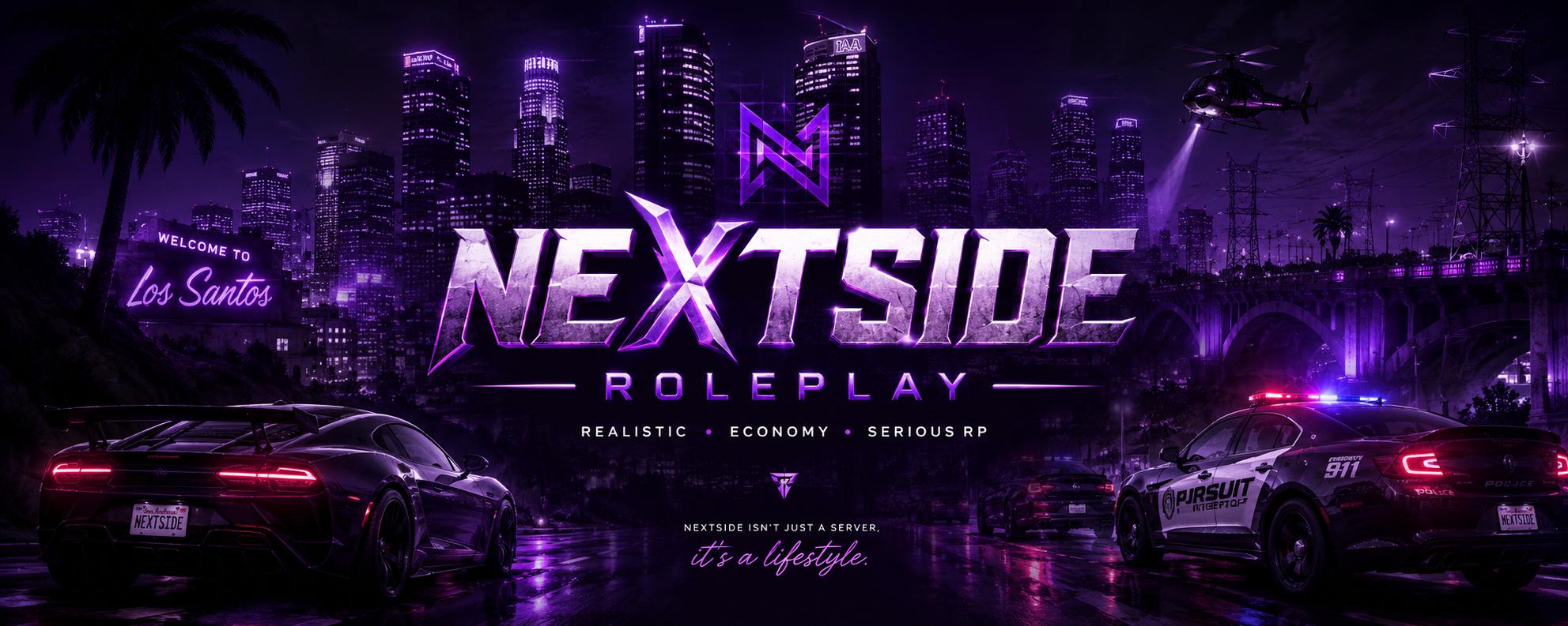 Discovery splash banner for Nextside #03.07 Discord server
