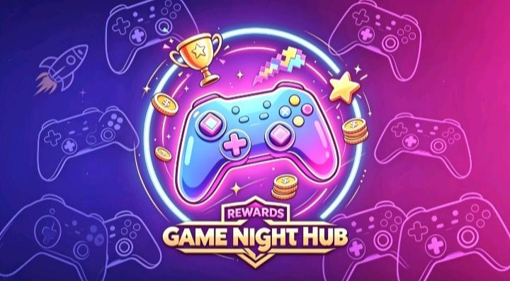 Discovery splash banner for Game Night Hub Discord server