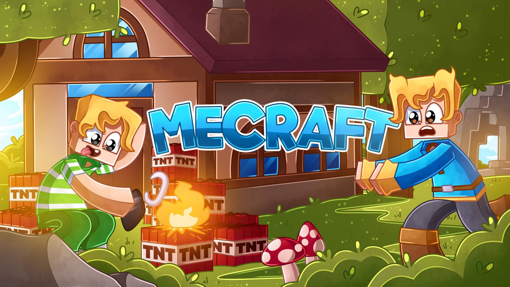 Discovery splash banner for MeCraft Discord server