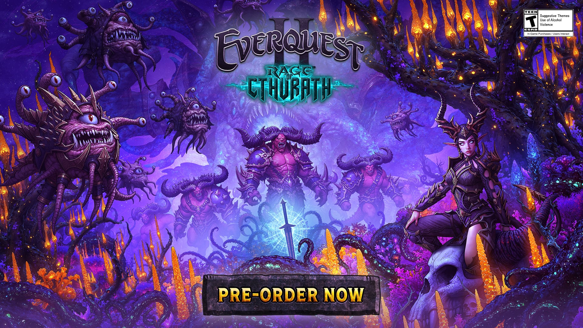 Discovery splash banner for EverQuest 2 Discord server
