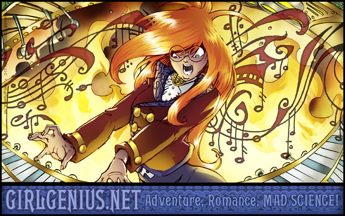 Discovery splash banner for Girl Genius Discord server