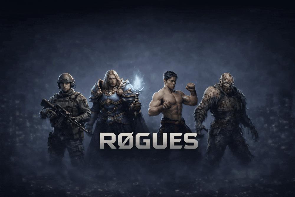 Discovery splash banner for RØGUES Discord server