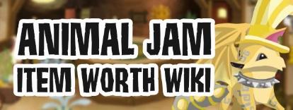 Discovery splash banner for Animal Jam Item Worth Discord server