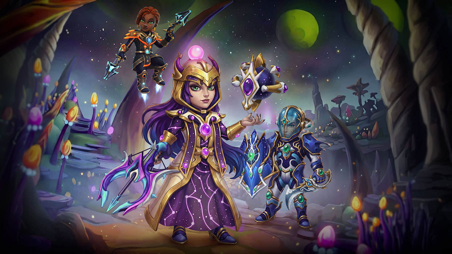 Discovery splash banner for Shop Titans Discord server