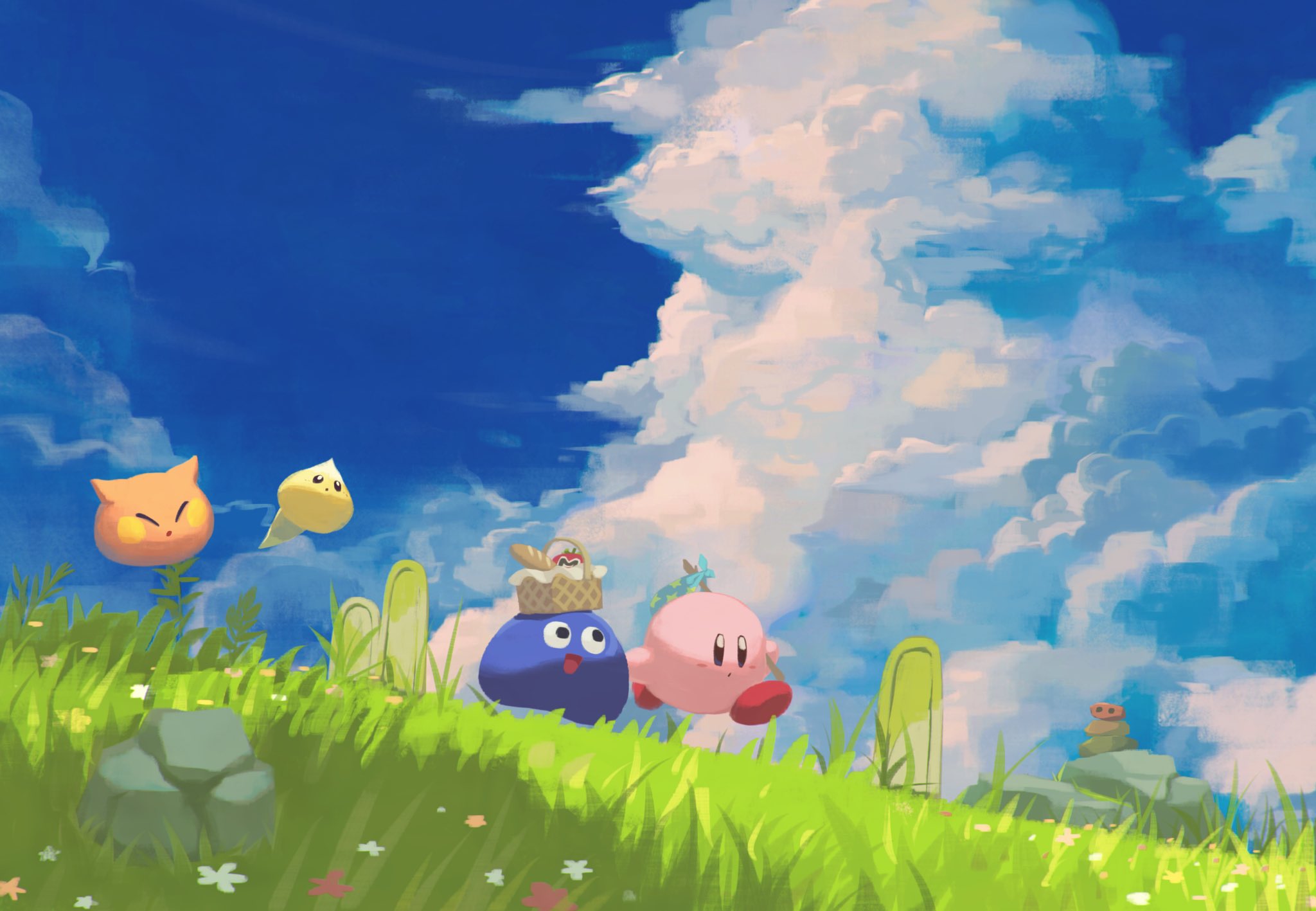 Discovery splash banner for Kirby Discord Riders (SSBU) Discord server