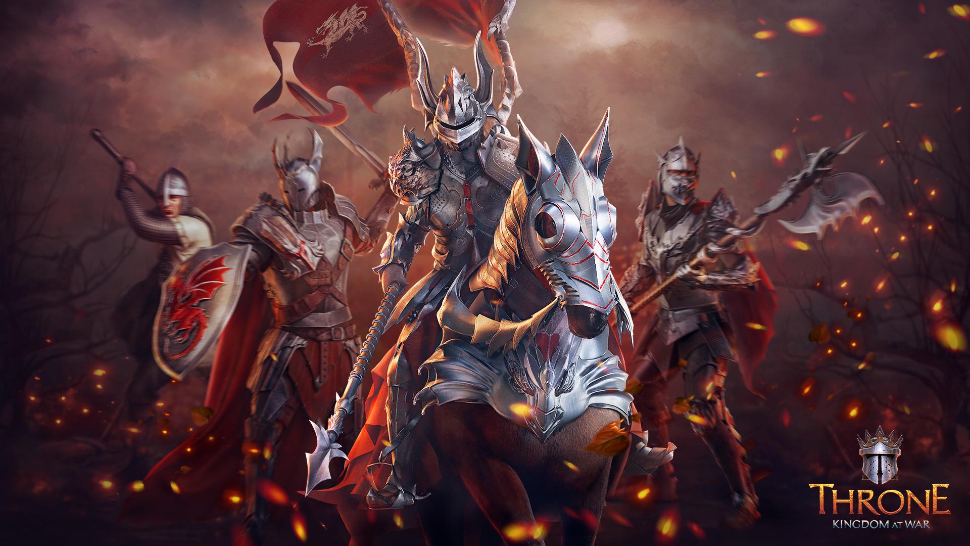 Discovery splash banner for Throne: Kingdom at War Discord server