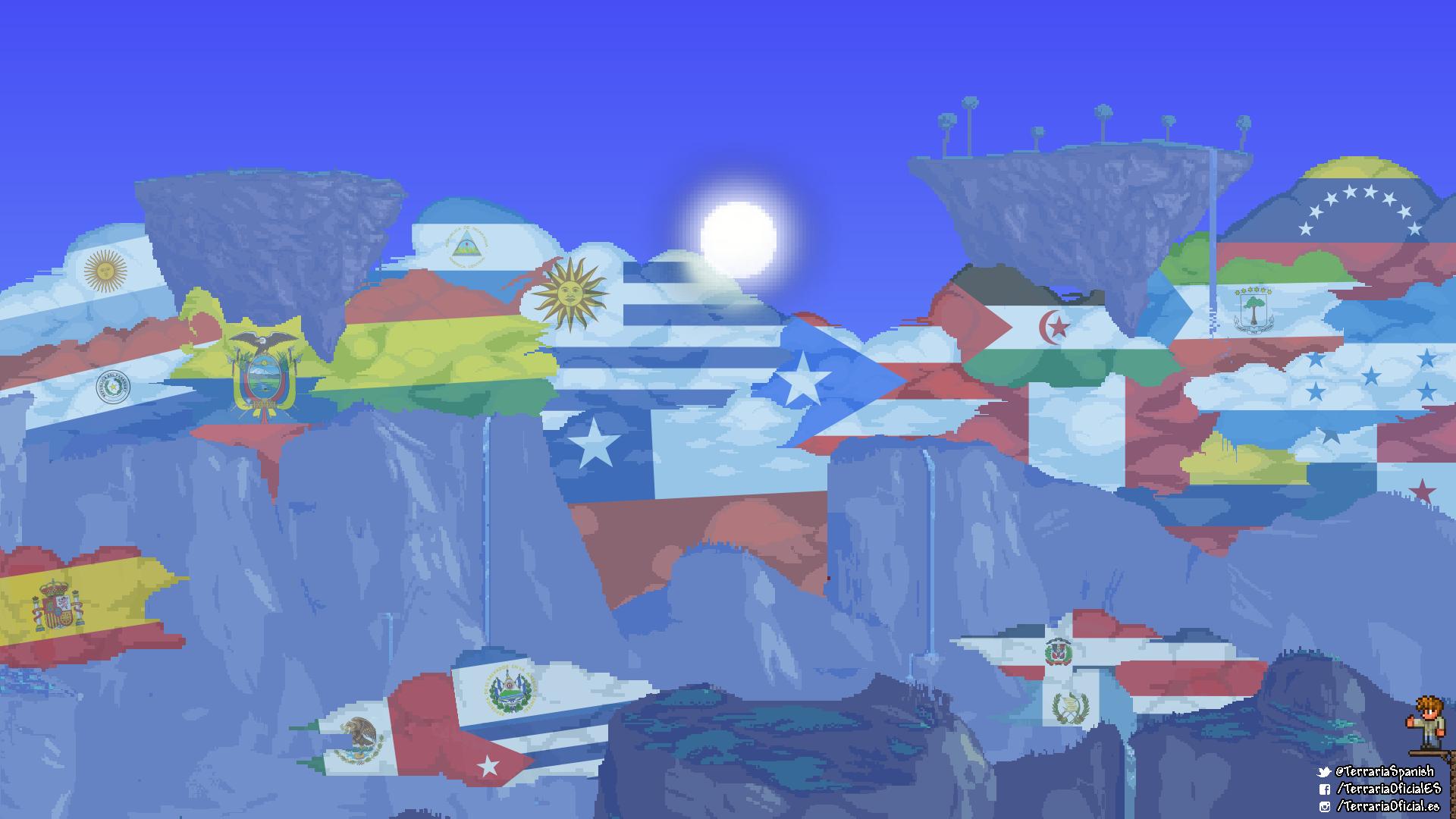 Discovery splash banner for Terraria Español! Discord server