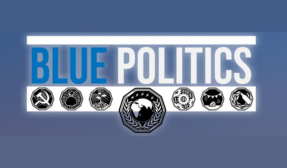 Discovery splash banner for Blue Politics Discord server