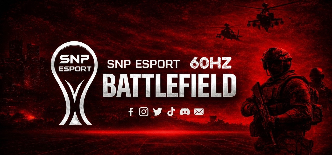 Discovery splash banner for SnP Esport Battlefield Discord server