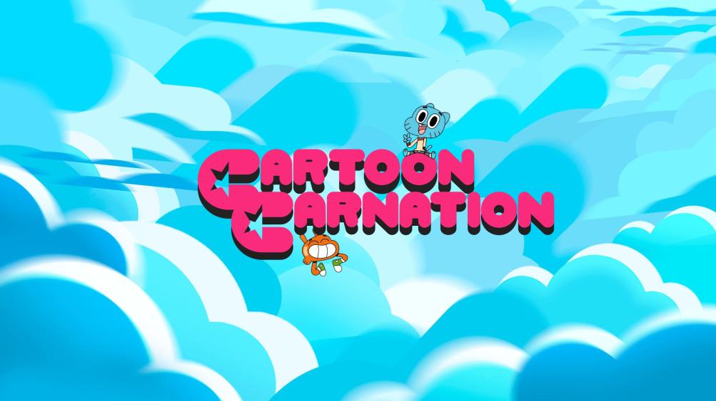 Discovery splash banner for 🍉Cartoon Carnation🩷 • Cartoon • Anime • Social • Memes • Emojis • VC • Nitro • Events Discord server