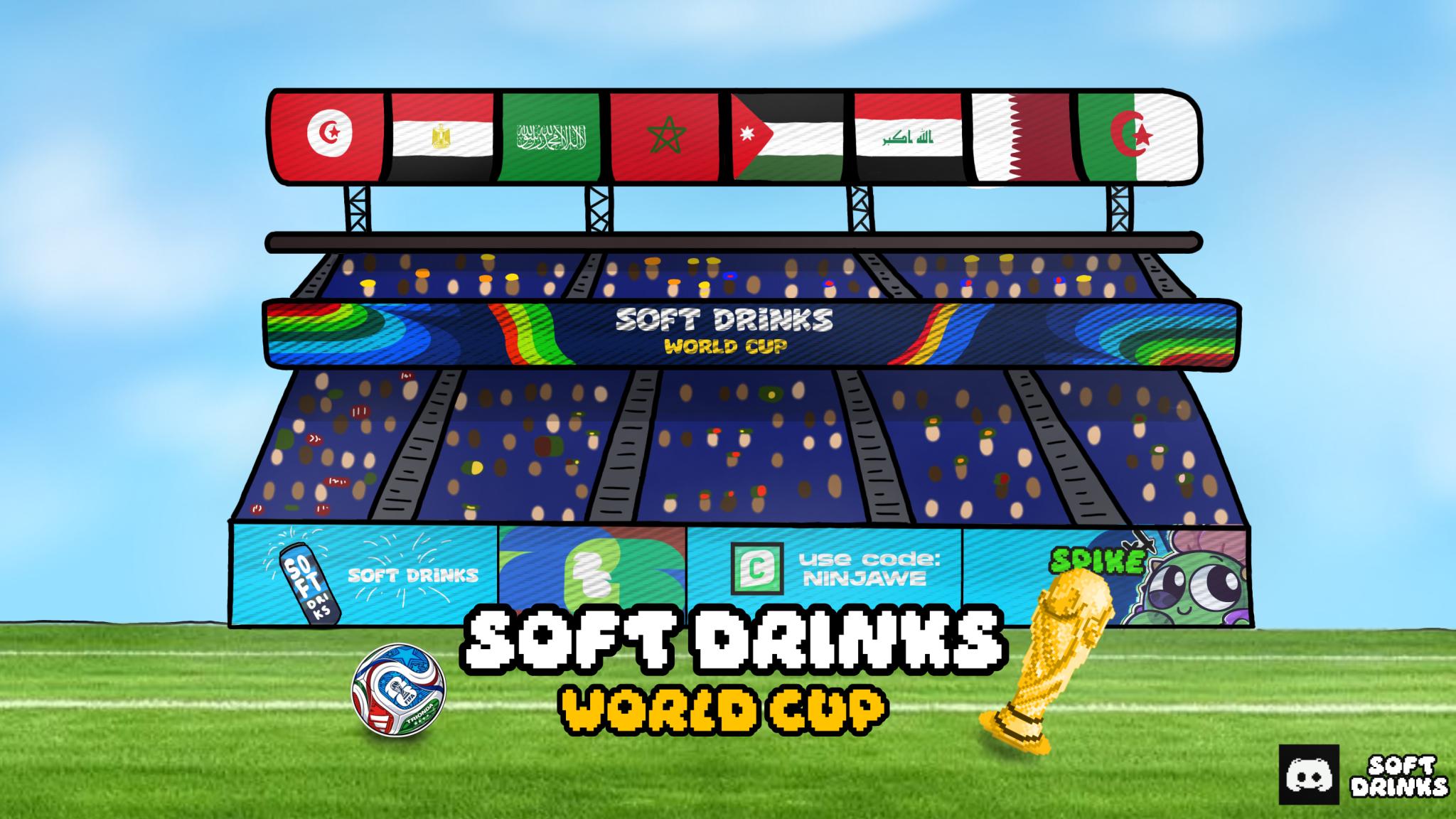 Discovery splash banner for Soft Drinks Discord server