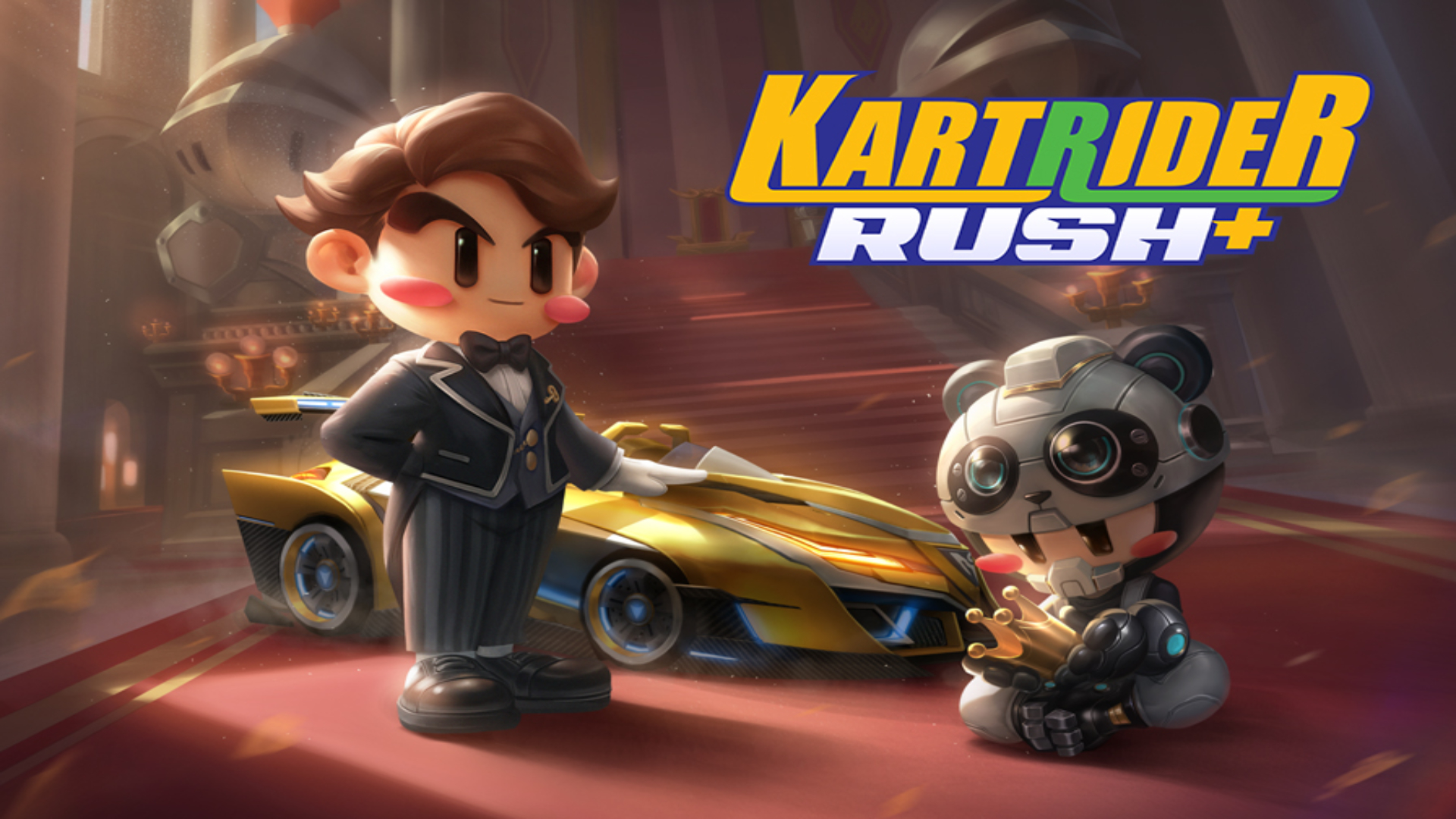 Discovery splash banner for KartRider Rush+ Discord server
