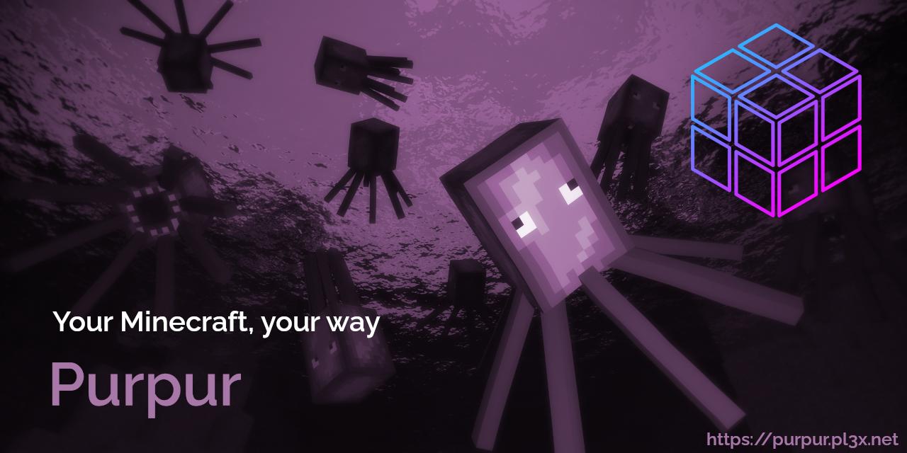 Discovery splash banner for PurpurMC Discord server