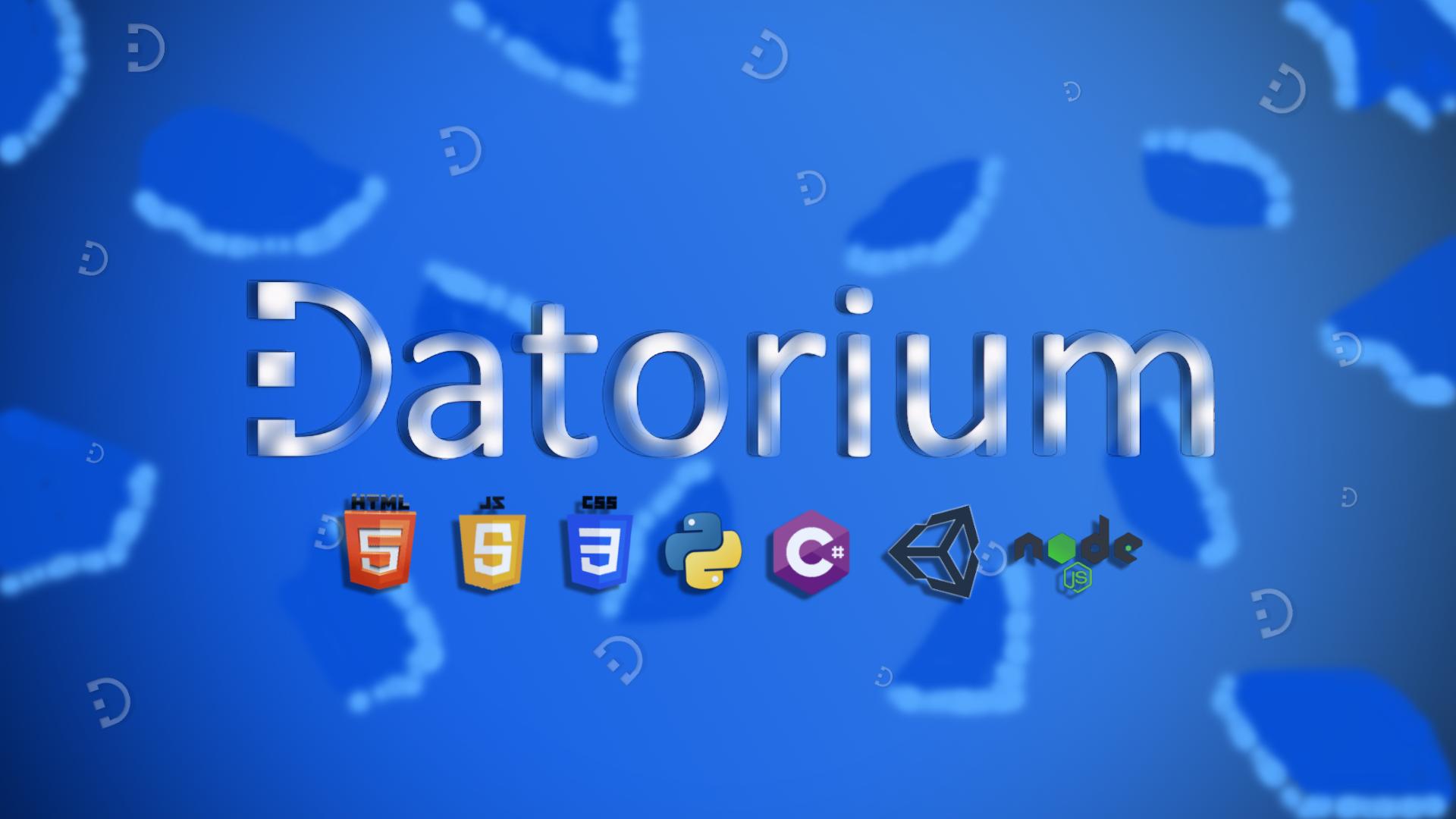 Discovery splash banner for Datorium Discord server