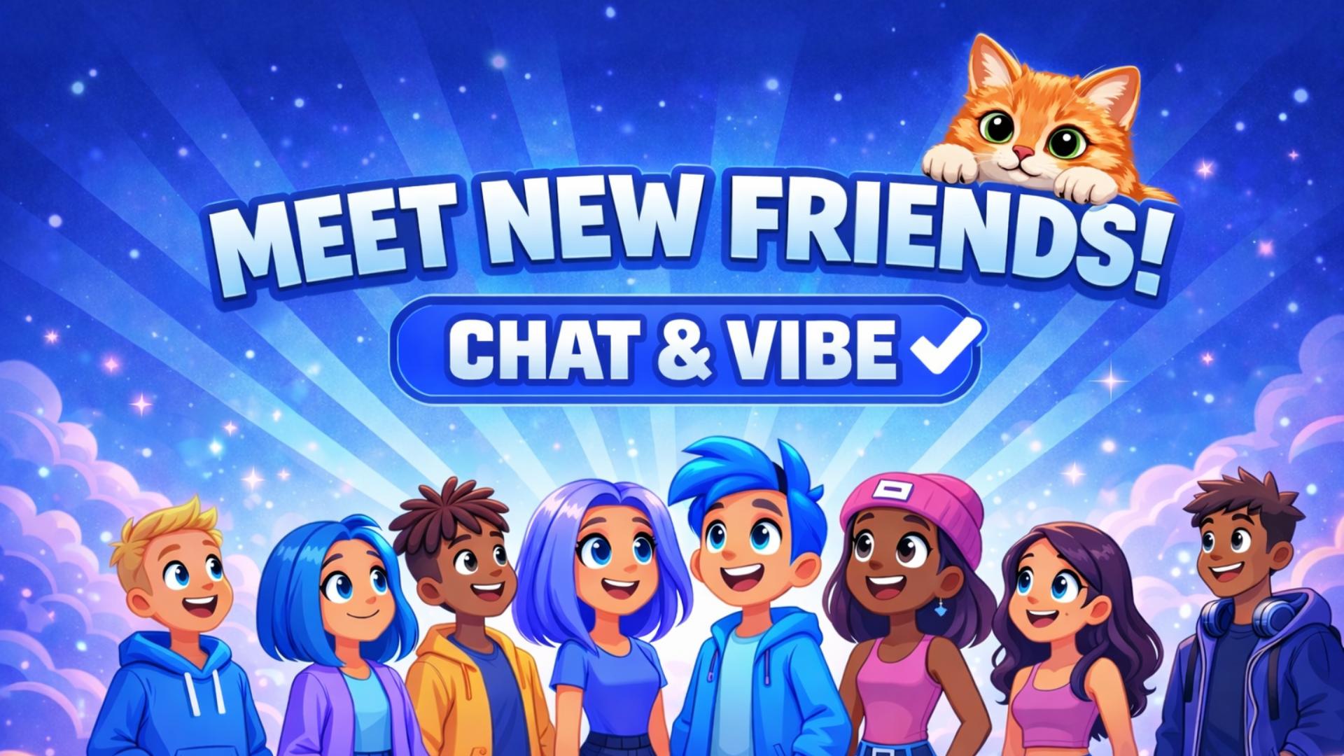 Discovery splash banner for Friendscord | Make Friends • Hangout Server • Chill • Ask2DM • Cat • Voice Chat • Ask to DM Discord server