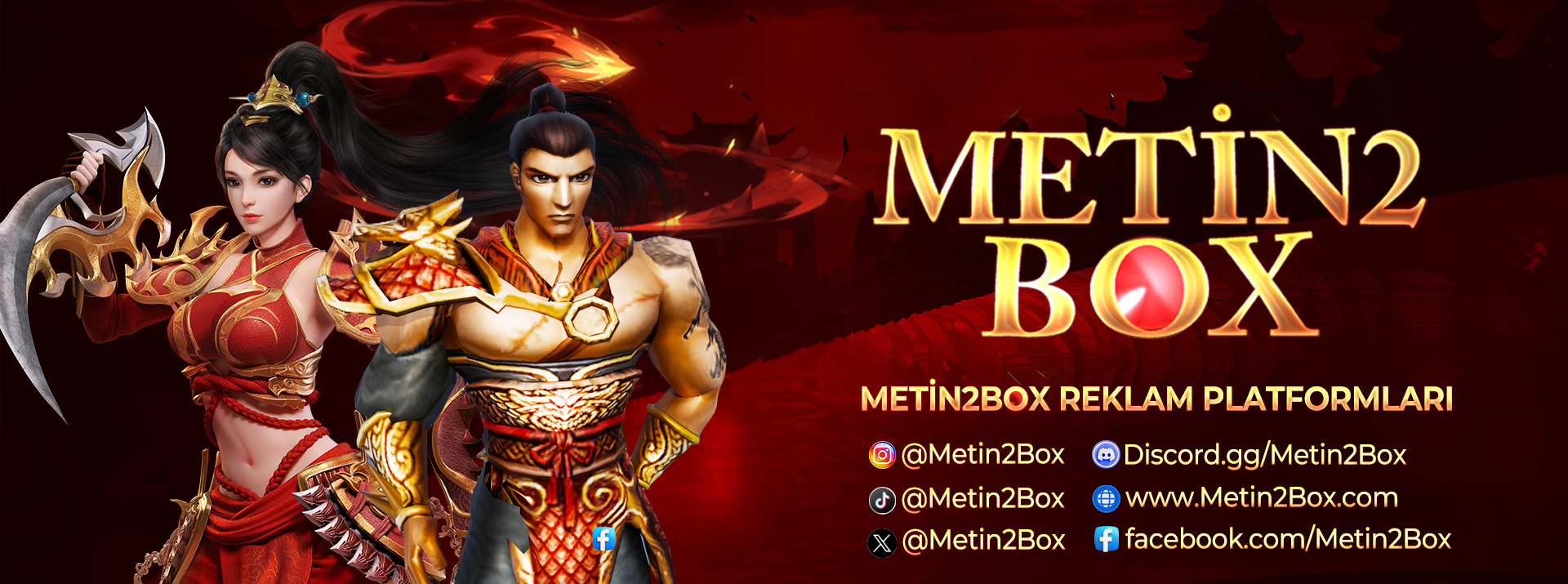 Discovery splash banner for Metin2Box Platformu Discord server