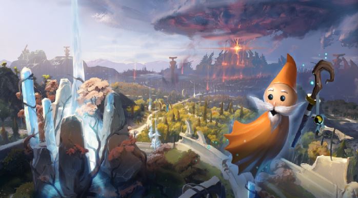 Discovery splash banner for Dota University Discord server