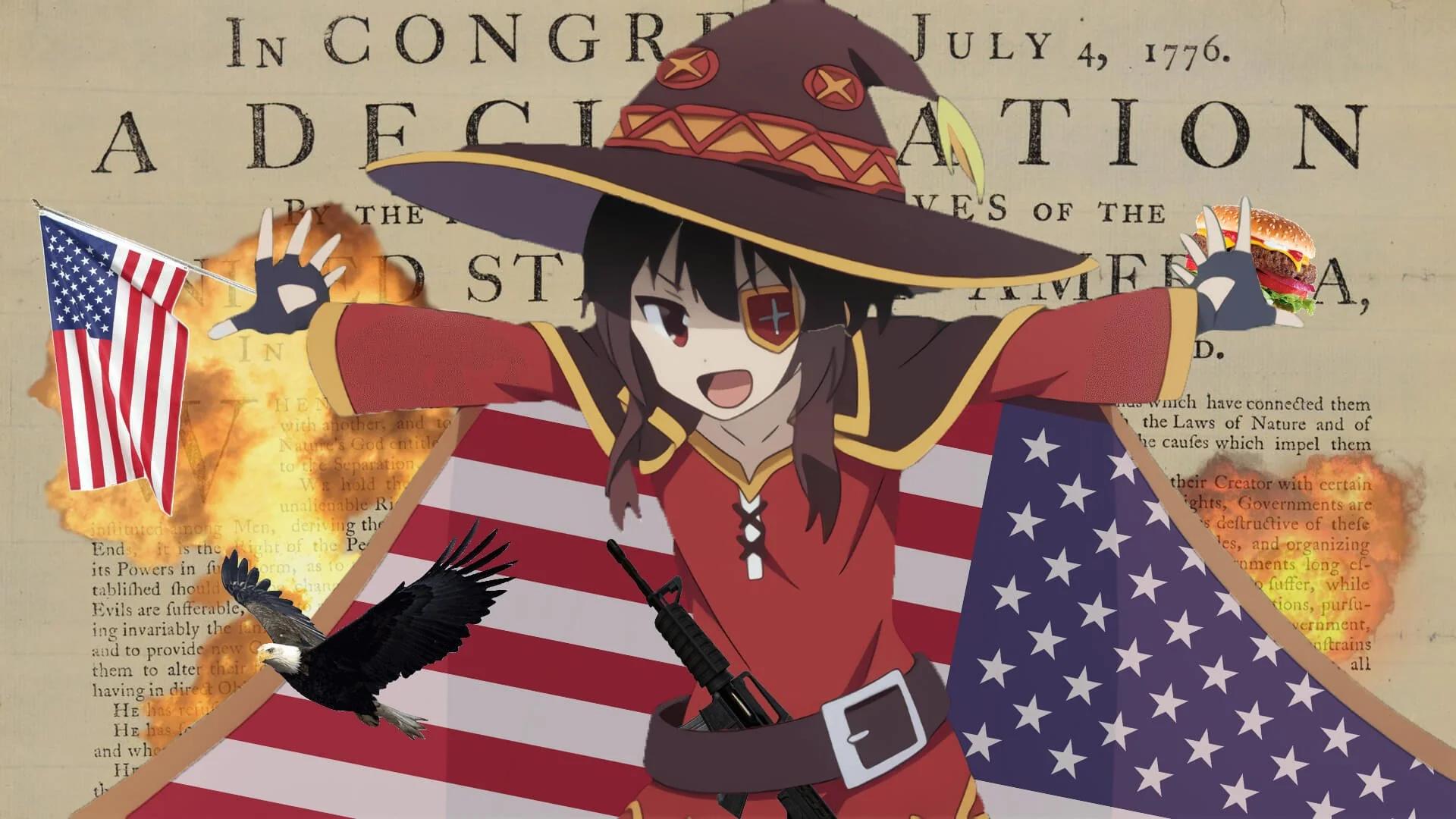 Discovery splash banner for Cult of Megumin Discord server
