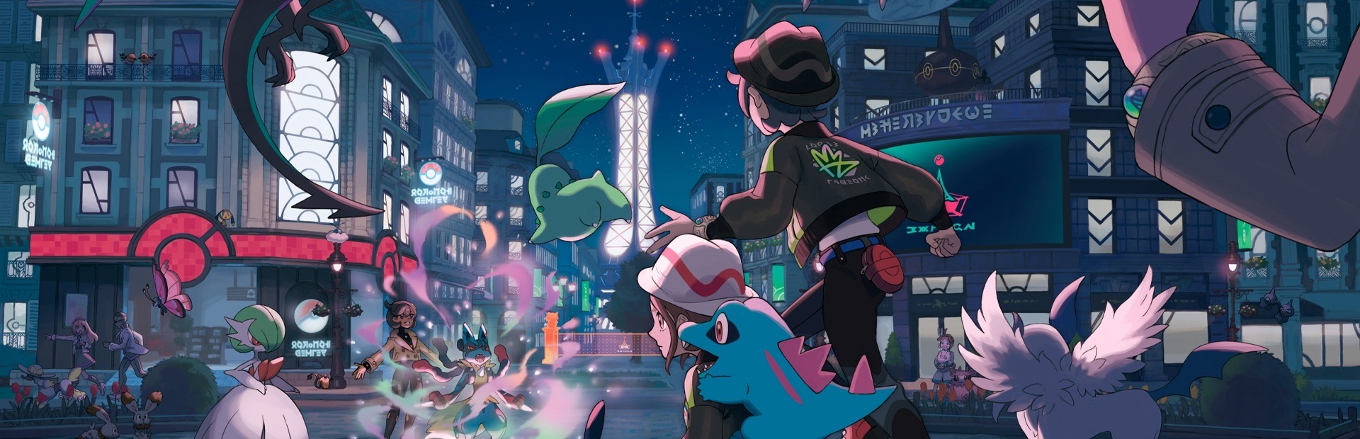 Discovery splash banner for PokéAxis - Legends ZA Discord server