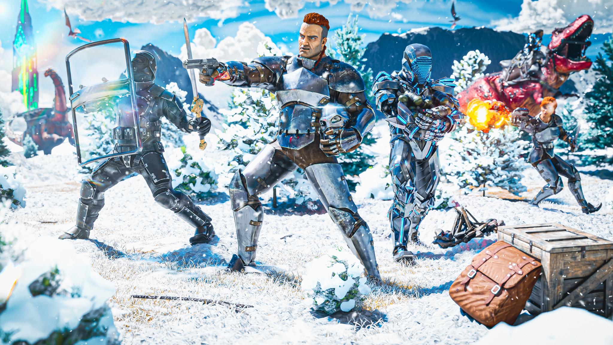 Discovery splash banner for Quicks 100x | Ark | Wipes Friday Discord server