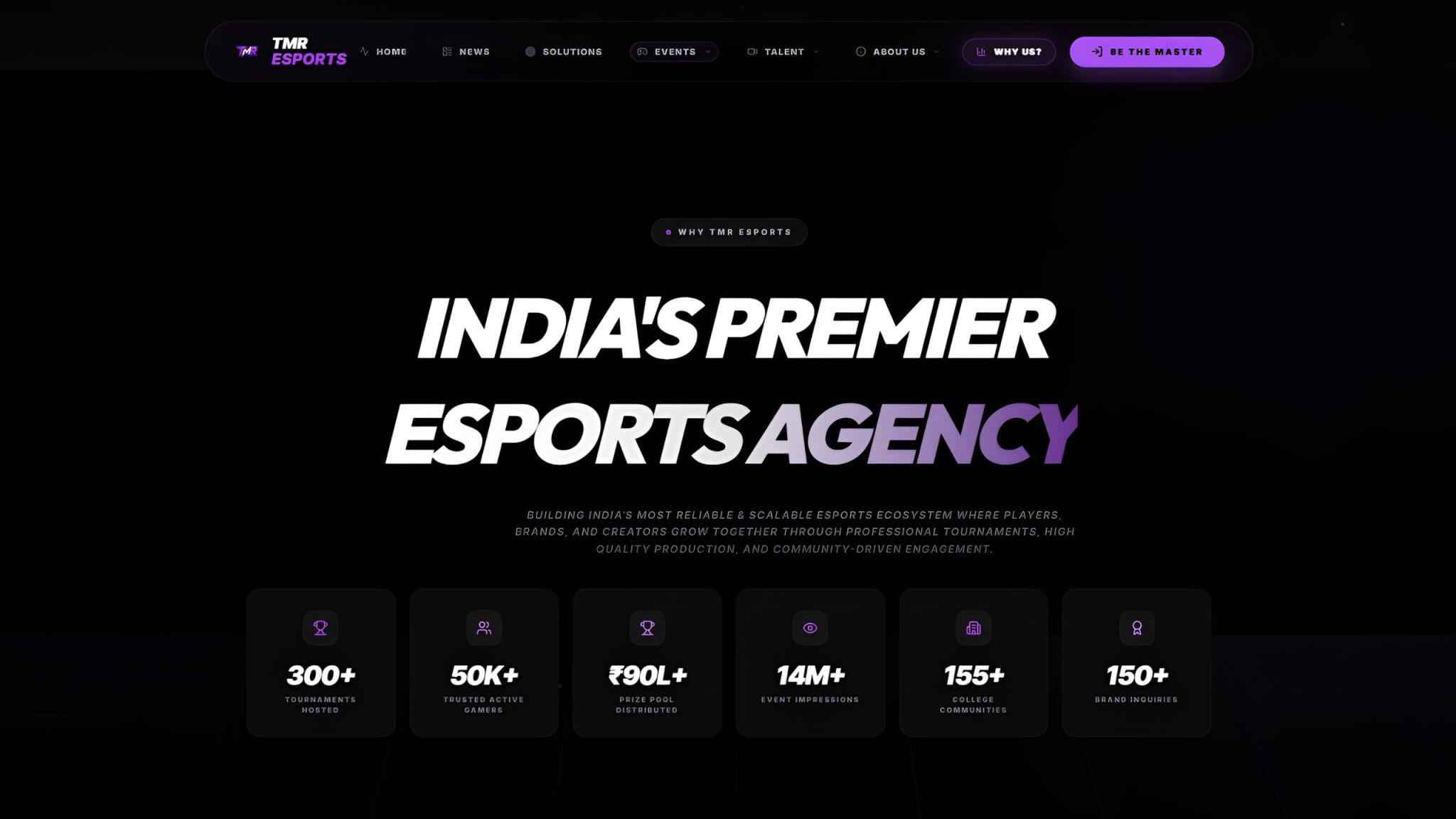 Discovery splash banner for TMR Esports Discord server