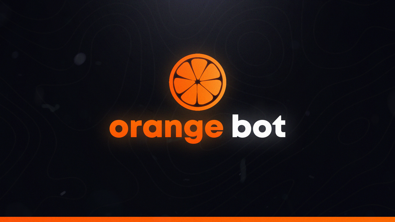 Discovery splash banner for Orange Bot | Vinted Discord server