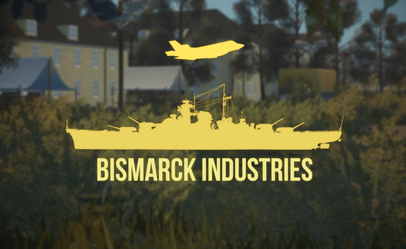 Discovery splash banner for Bismarck Industries™ Discord server
