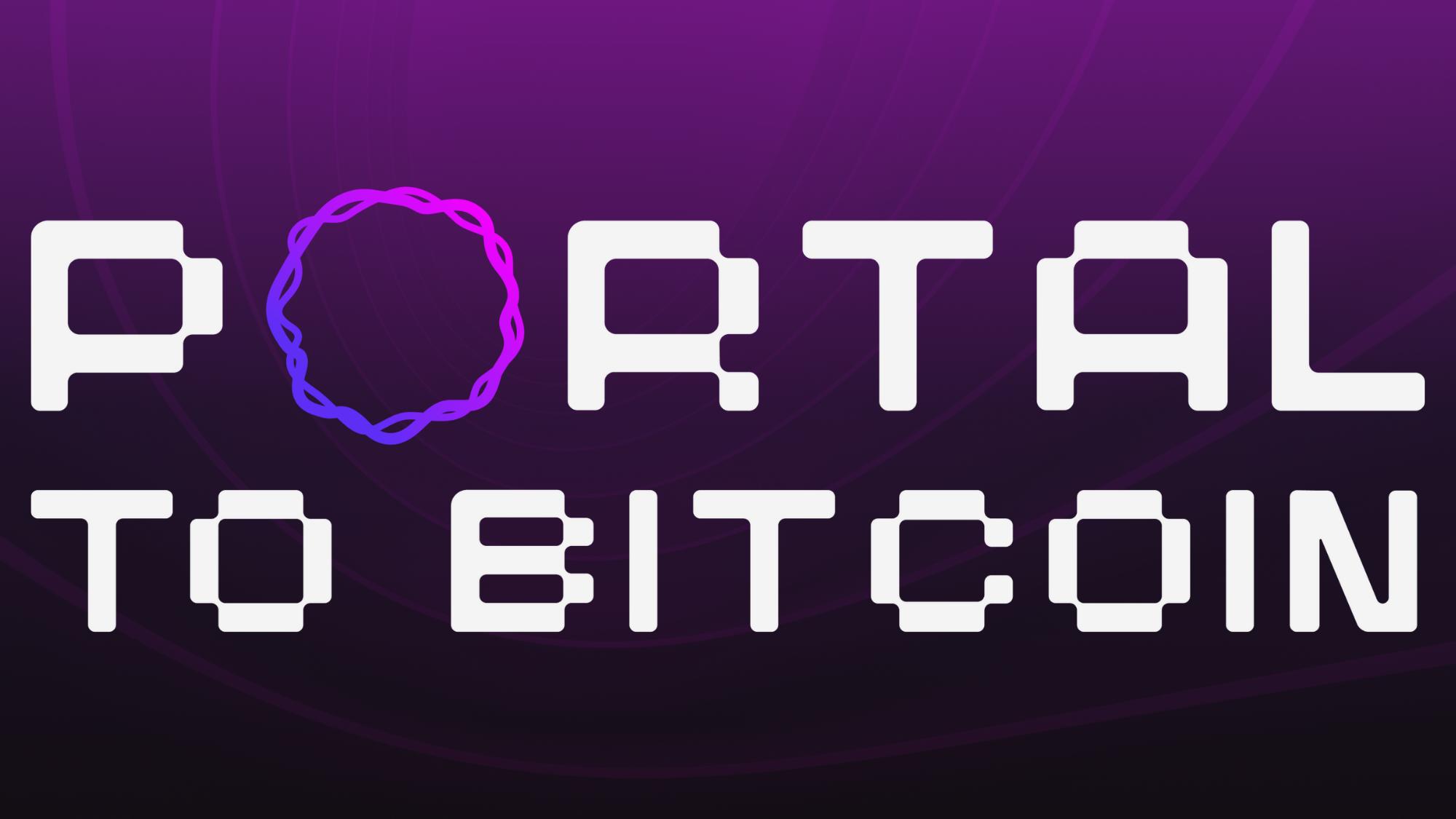 Discovery splash banner for Portal to Bitcoin Discord server