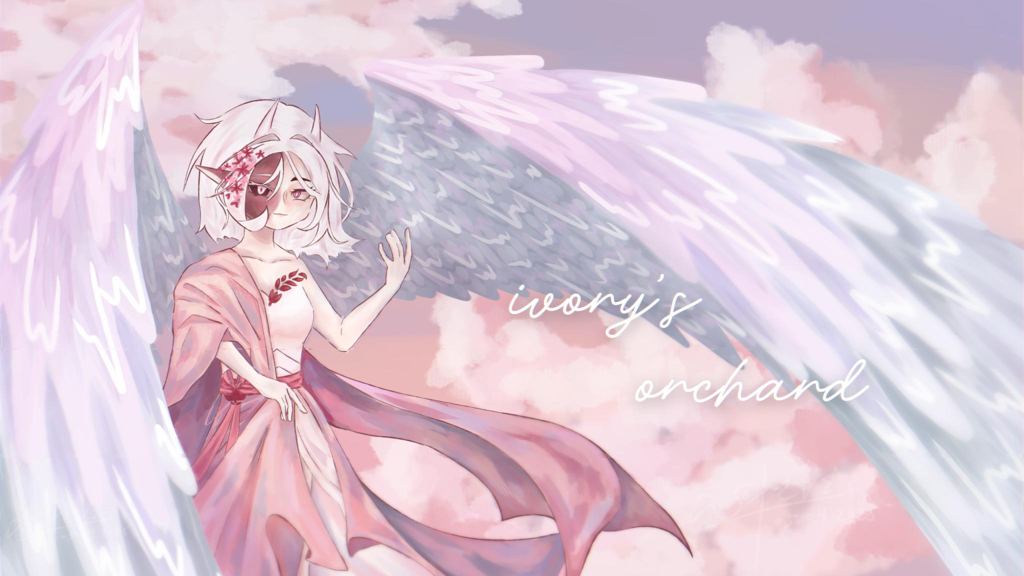 Discovery splash banner for ivory's orchard Discord server