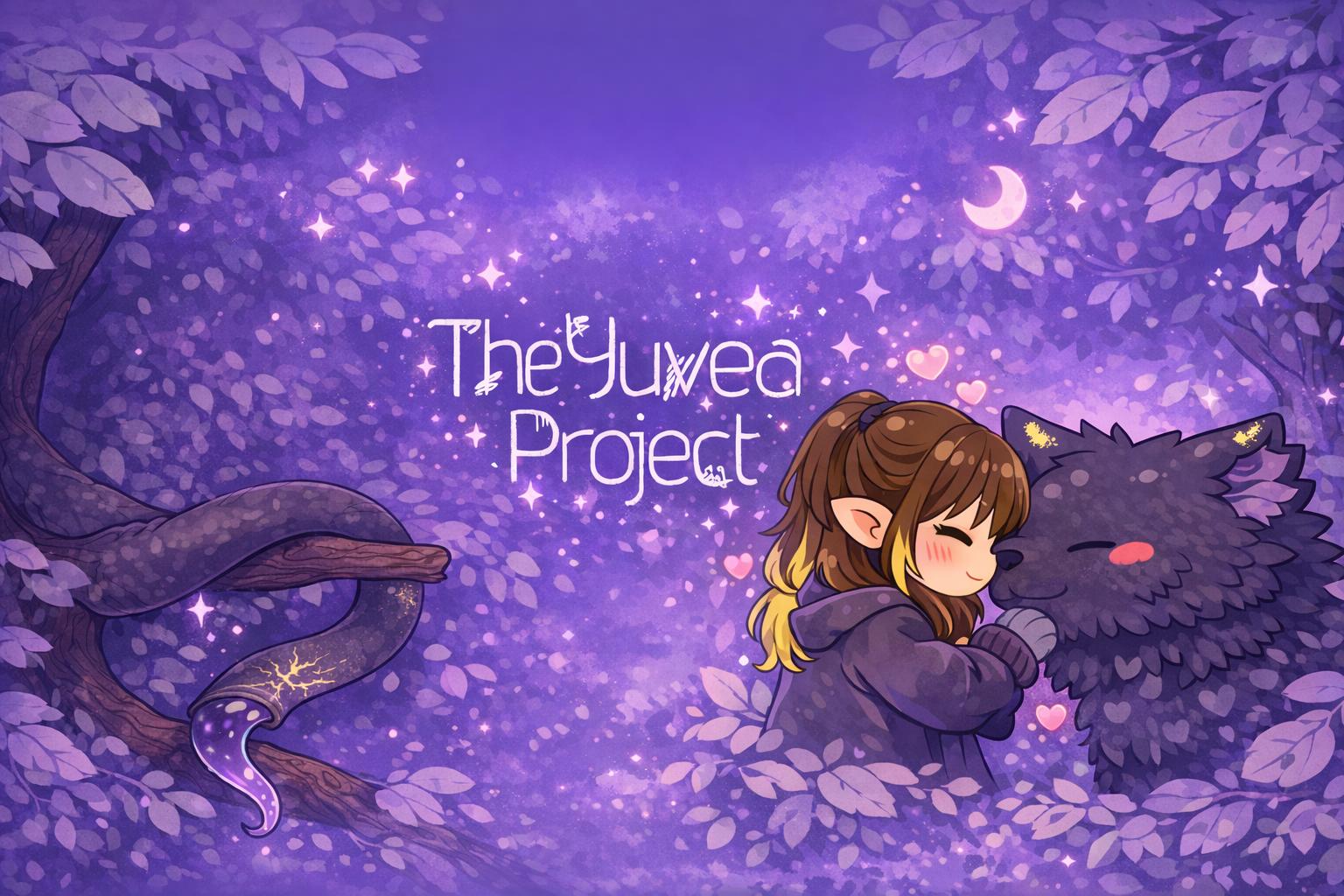 Discovery splash banner for ☽ ・The Yuvea Project・𓆝✧ Discord server