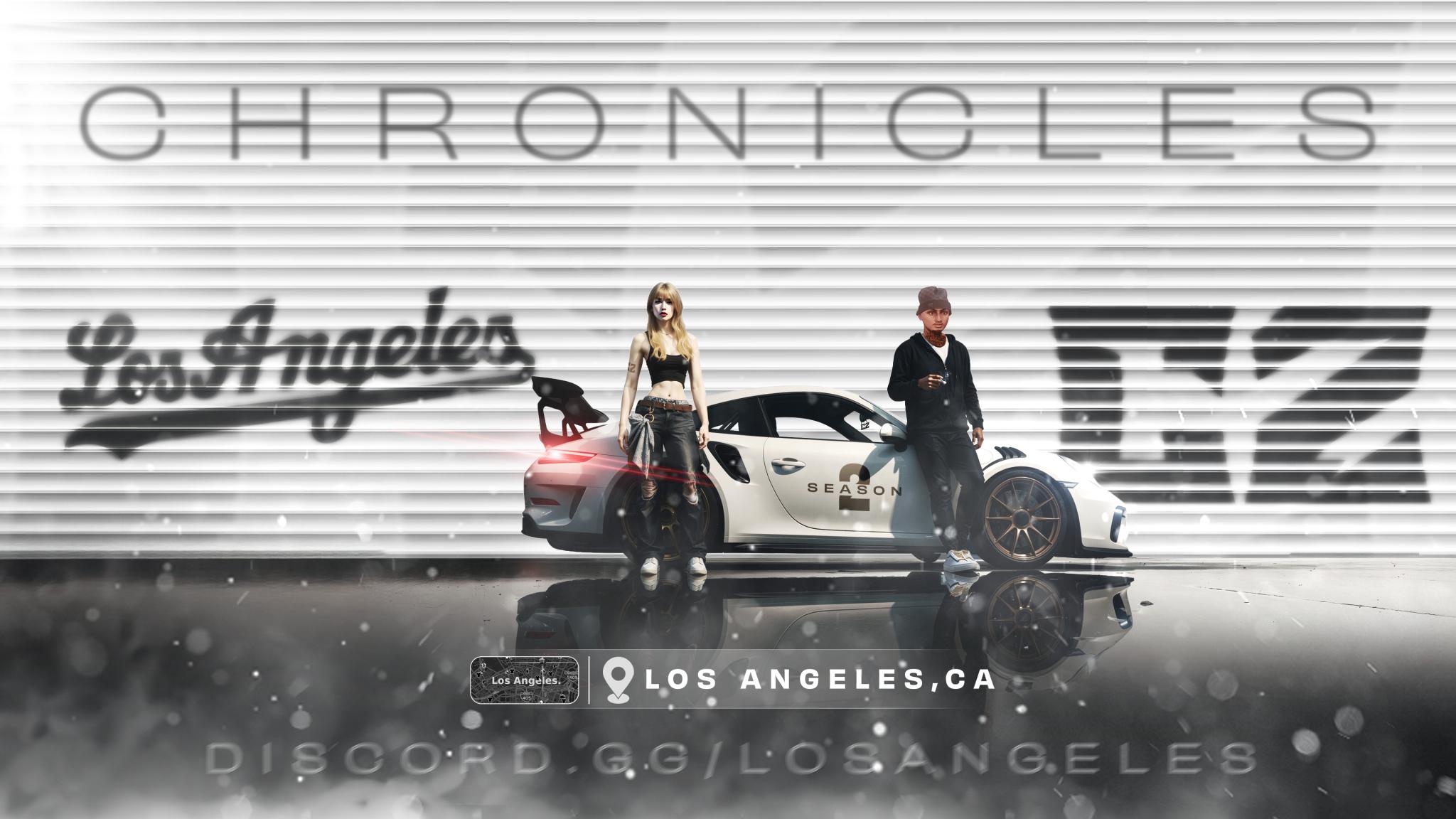 Discovery splash banner for 🌴 Los Angeles Chronicles | S2 Discord server