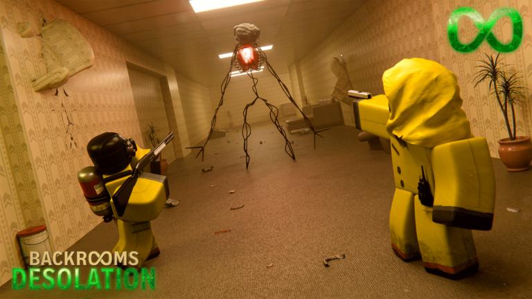 Discovery splash banner for Backrooms: Desolation Discord server