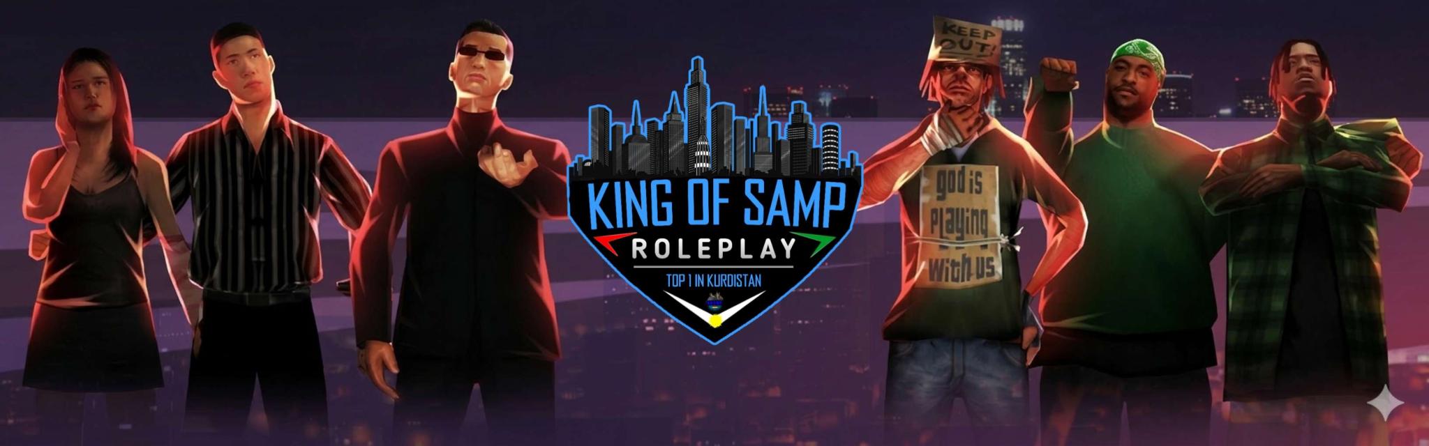 Discovery splash banner for King Of SA-MP's Community Discord server