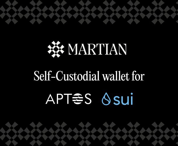 Discovery splash banner for Martian - Aptos and Sui Discord server