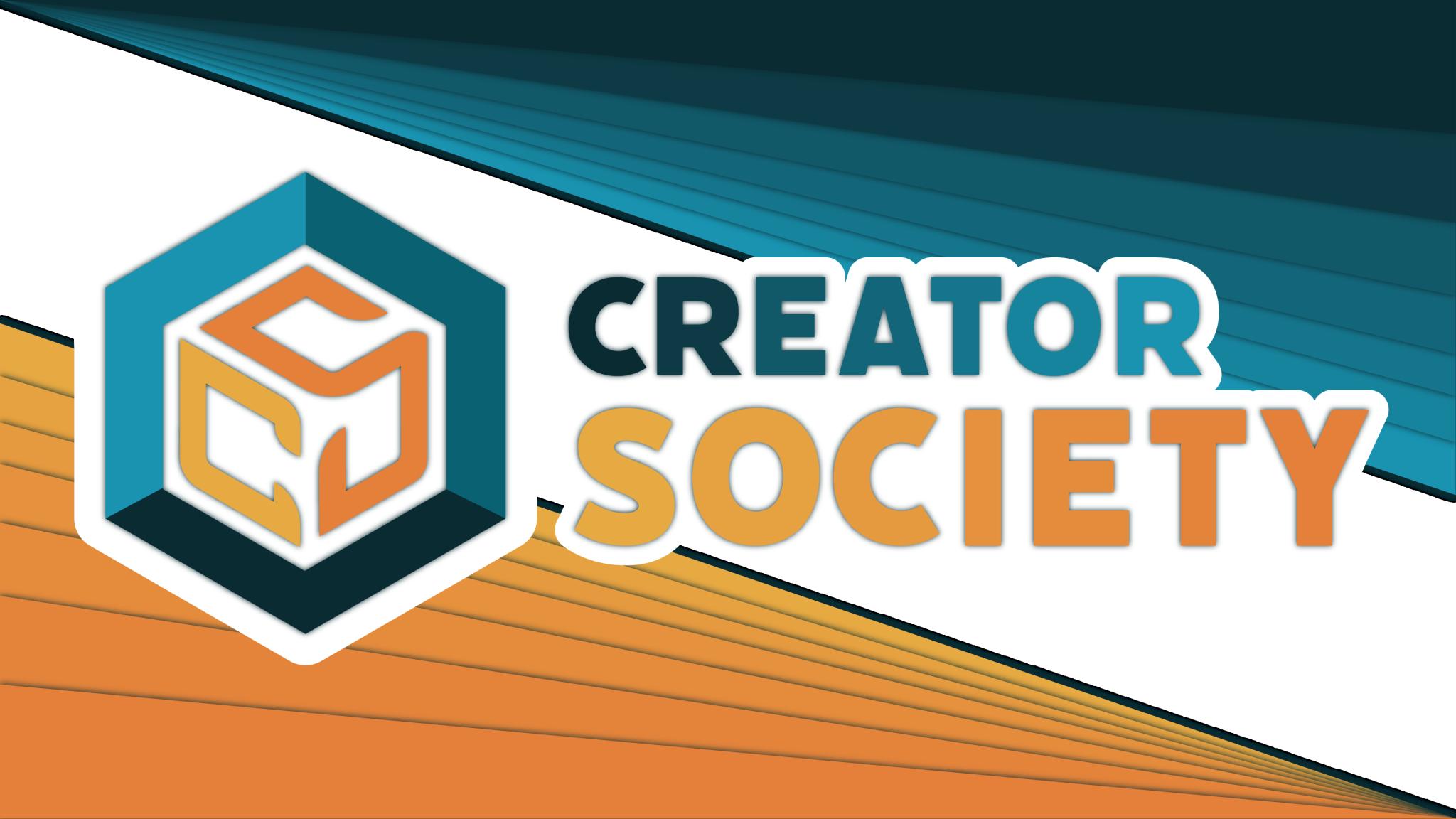 Discovery splash banner for Creator Society Discord server