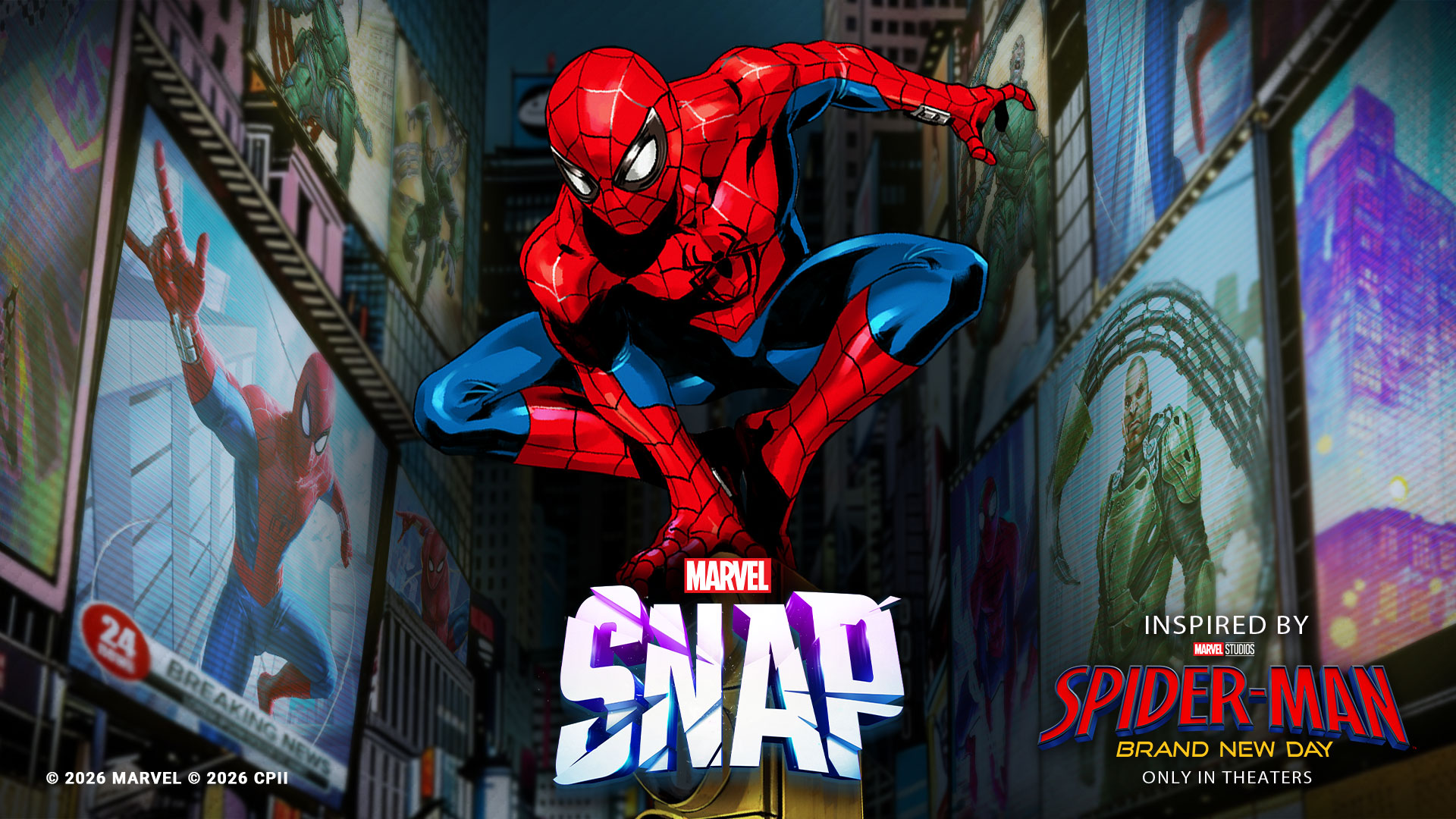 Discovery splash banner for MARVEL SNAP Discord server