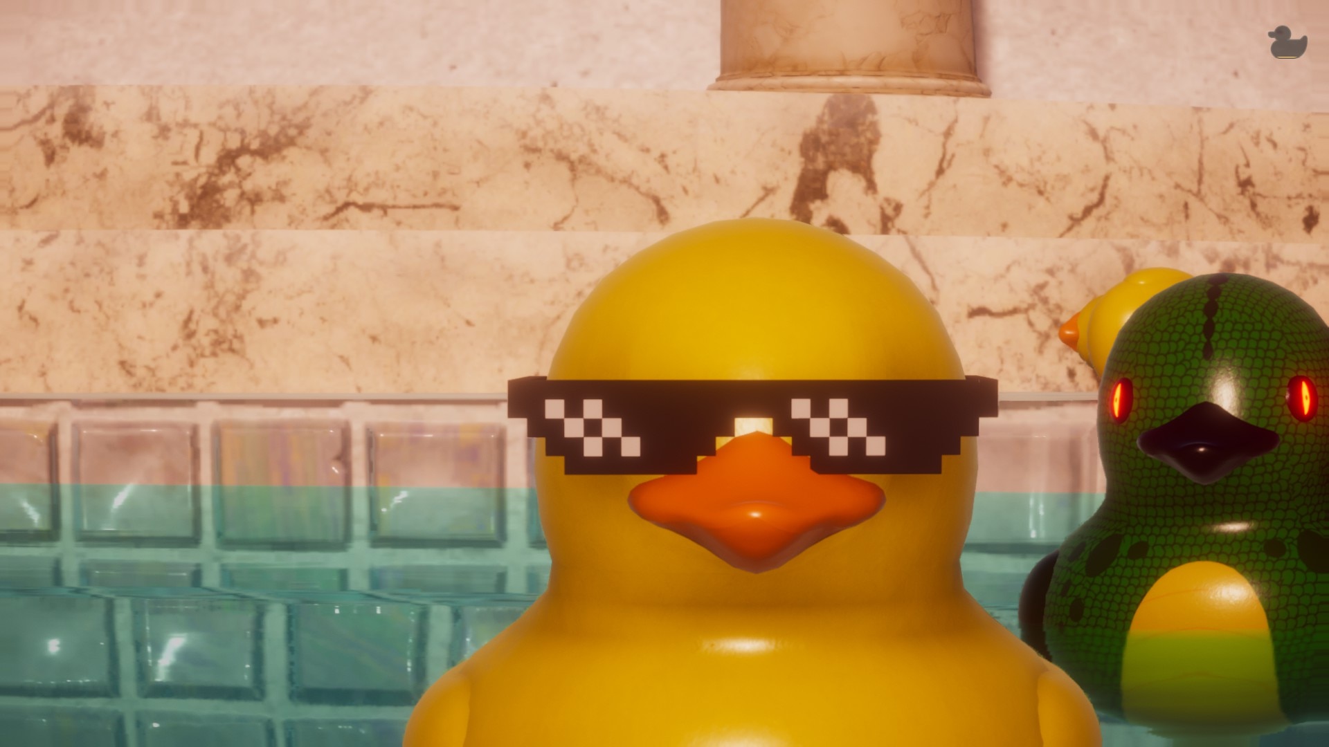 Discovery splash banner for Placid Plastic Ducks Discord server