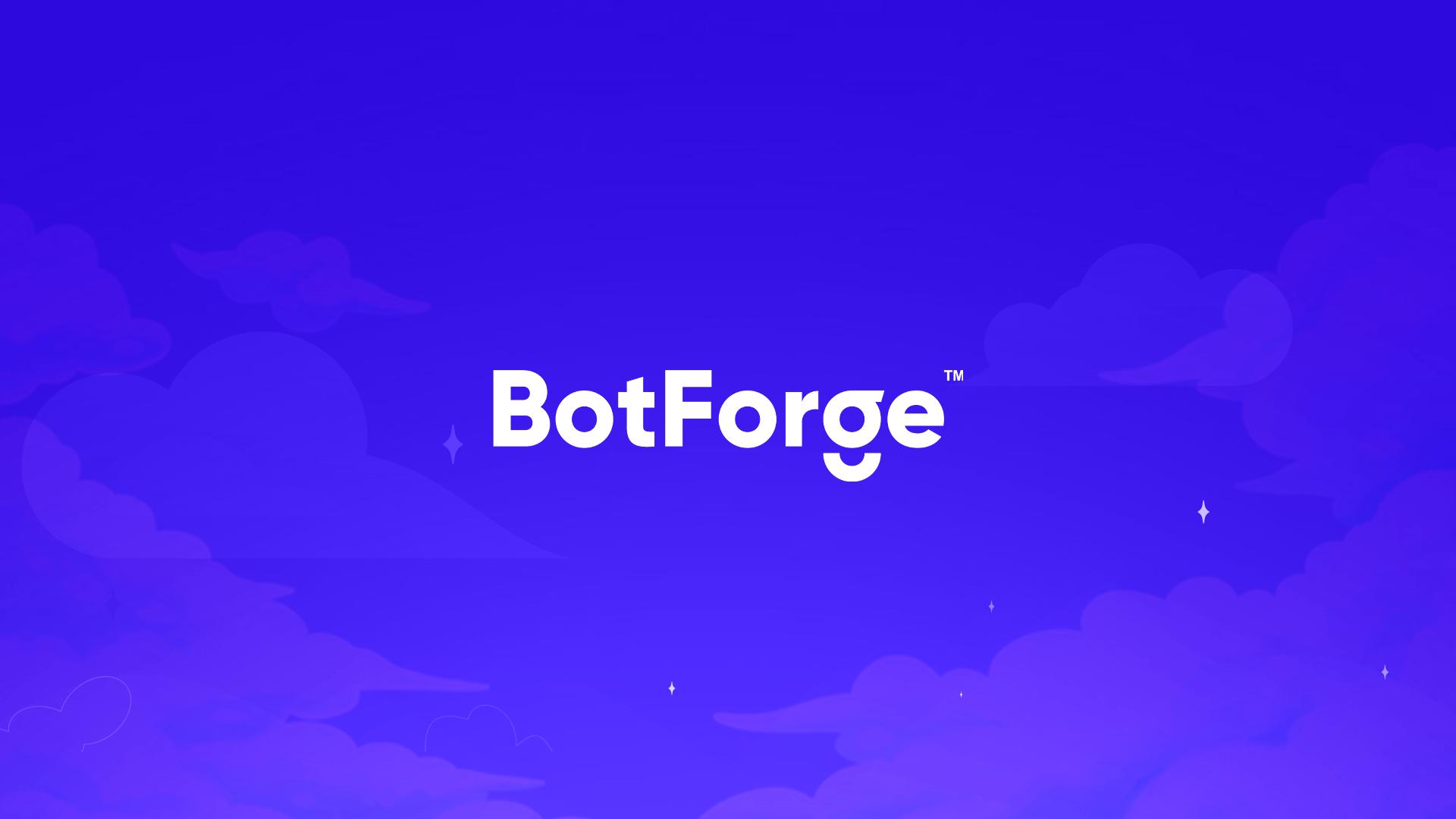 Discovery splash banner for BotForge.org — Build your Discord Bot ✨ Discord server